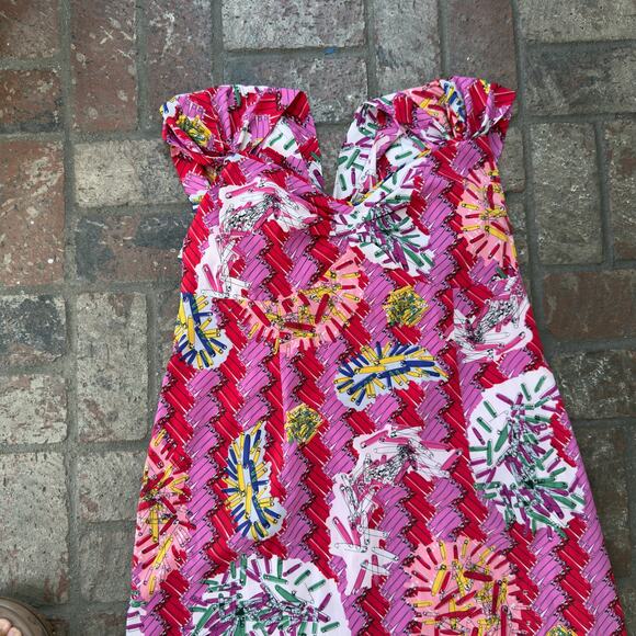 Zac Posen Target Dress Safety Pin Maxi Long Cutout Back Plus Pink Size 22W - Picture 3 of 10